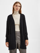 Lulu Long Cardigan - Black