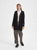 Lulu Long Cardigan - Black