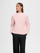 Selma High Neck Jumper - Cradle Pink