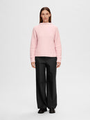 Selma High Neck Jumper - Cradle Pink
