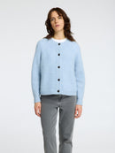Lulu Knit Short Cardigan - Cashmere Blue Melange