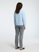 Lulu Knit Short Cardigan - Cashmere Blue Melange
