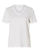 Essential V Neck T-Shirt - White