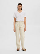 Essential V Neck T-Shirt - White