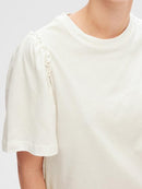 Penelope Ruffle T-Shirt - Snow White