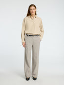 Rita Mw Wide Trousers - Island Fossil Melange
