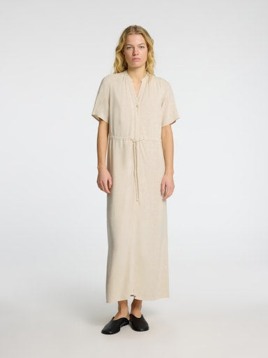 Viva-Damina Ss Ankle Dress - Sandshell