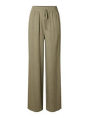 Viva-Gulia Long Linen Trousers - Vetiver