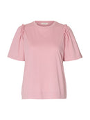 Penelope Ruffle T-Shirt - Bleached Mauve
