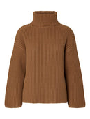 Sefika Roll Neck Jumper - Toasted Coconut