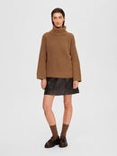 Sefika Roll Neck Jumper - Toasted Coconut