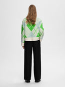 Lipka Round Neck Jumper - Birch/blue/green