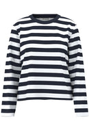 Essential Stripe T-Shirt - Dark Sapphire/bright White