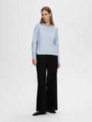 Berga Polo Neck Jumper - Cashmere Blue