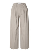 Merla Extra Wide Trouser - Greige