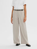 Merla Extra Wide Trouser - Greige