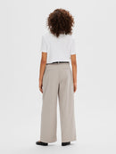 Merla Extra Wide Trouser - Greige