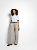 Merla Extra Wide Trouser - Greige