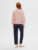 Mejse Round Neck Jumper - Pink Nectar/birch