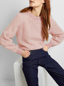 Mejse Round Neck Jumper - Pink Nectar/birch