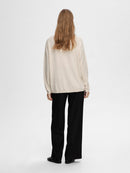 Berga Boat Neck Jumper - Birch Melange