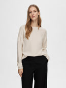 Berga Boat Neck Jumper - Birch Melange