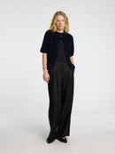 Sia Ras 2/4 Rib Cardigan - Dark Sapphire Melange