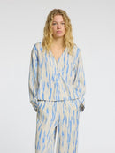 Baela Print V Neck Blouse - Birch Print