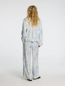 Baela Print V Neck Blouse - Birch Print