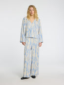 Baela Print V Neck Blouse - Birch Print