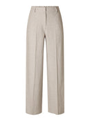 Margo Wide Leg Linen Blend Trouser - Sepia Tint