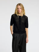 Sofia ShortSleeve Cardigan - Black