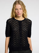 Sofia ShortSleeve Cardigan - Black