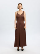 Nora Ankle Strap Dress - Chestnut