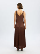 Nora Ankle Strap Dress - Chestnut