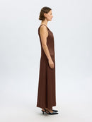 Nora Ankle Strap Dress - Chestnut