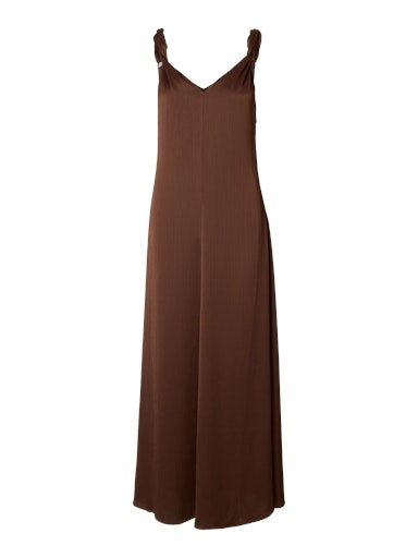 Nora Ankle Strap Dress - Chestnut
