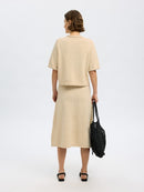 Alma Short Sleeve Cardigan - Birch