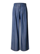 Janna Chambray Trouser - Dark Blue