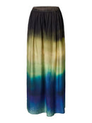 Vilmi Print Slit Skirt - Chestnut Print