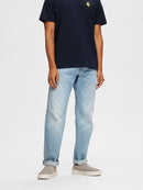 Straight Jeans - Blue Denim