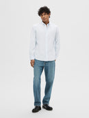 Slim Rick Poplin Shirt - Light Blue