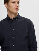 Slim Rick Poplin Shirt - Sky Captain