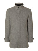 New Reuben Coat - Light Grey Melange