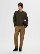 Ross Round Neck Jumper - Forest Night/rain Forest