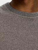 Ross Round Neck Jumper - Asphalt Pure Cashmere