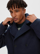 Archive Wool Peacoat - Sky Captain
