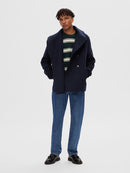 Archive Wool Peacoat - Sky Captain