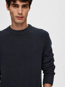 Thim Round Neck Jumper - Sky Captain