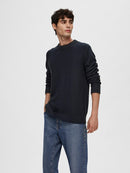 Thim Round Neck Jumper - Sky Captain